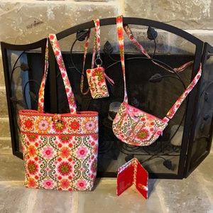 Vera Bradley Crossbody, Tote, wallet, & lanyard